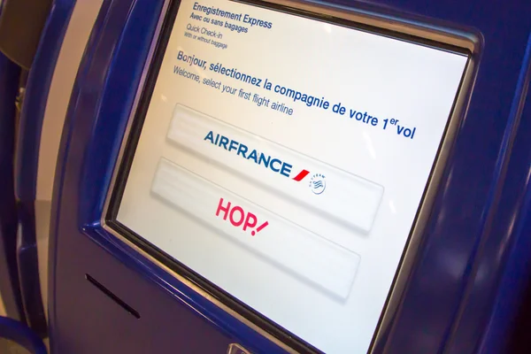 Air france and hop self check-in kiosk