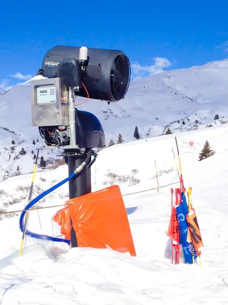 Modern snow canon  in European Alps