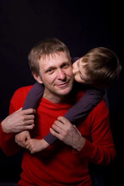 Portrait of a father with his son