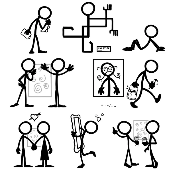 stick figures doing things
