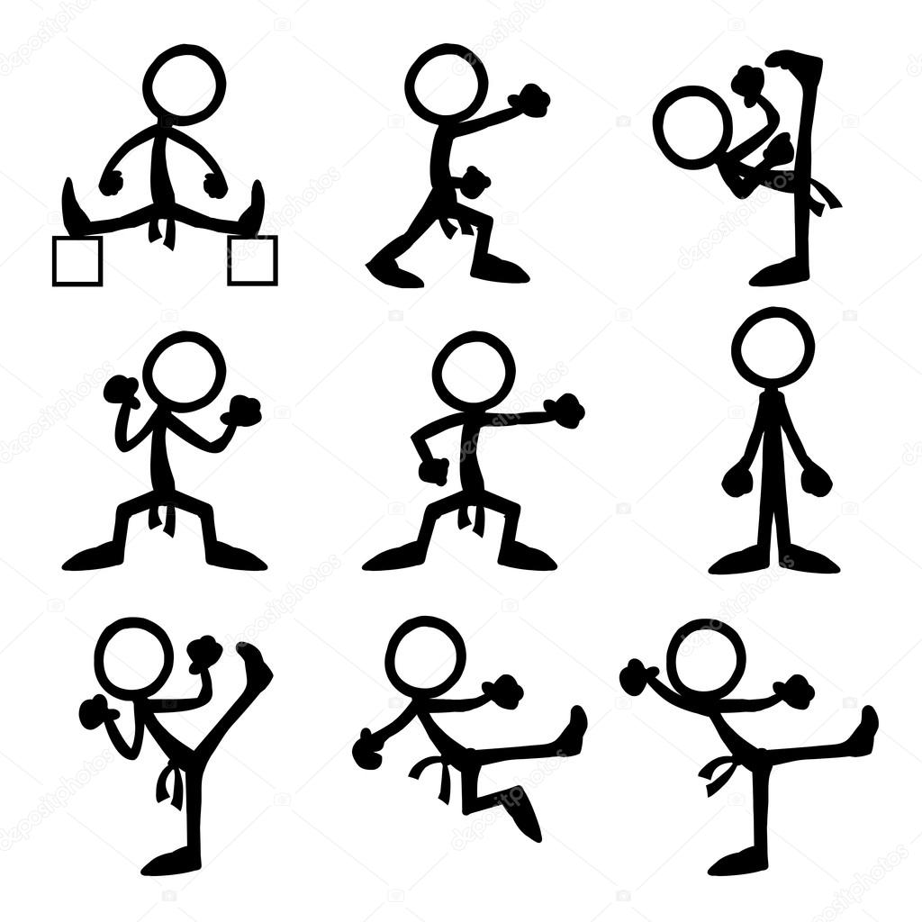stick figures doing things