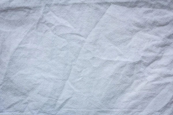 White crumpled cloth textile texture background