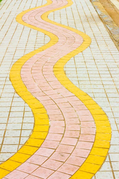 Footpath pavement sidewalk  with wave texture
