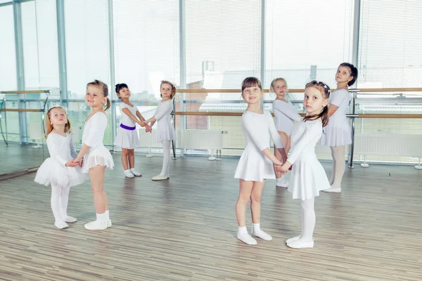 Group of little ballet dancers