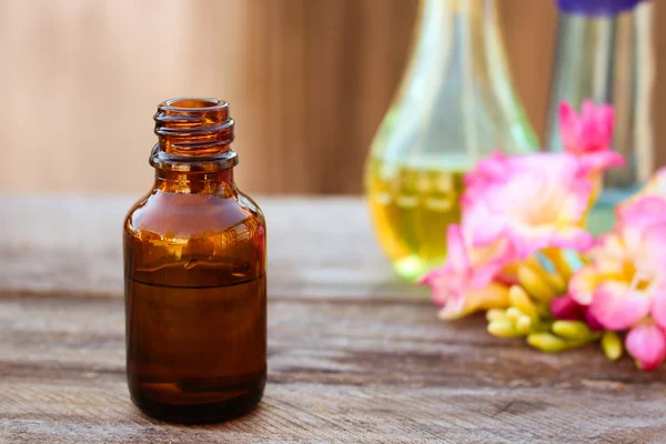 Bottle of essential oil