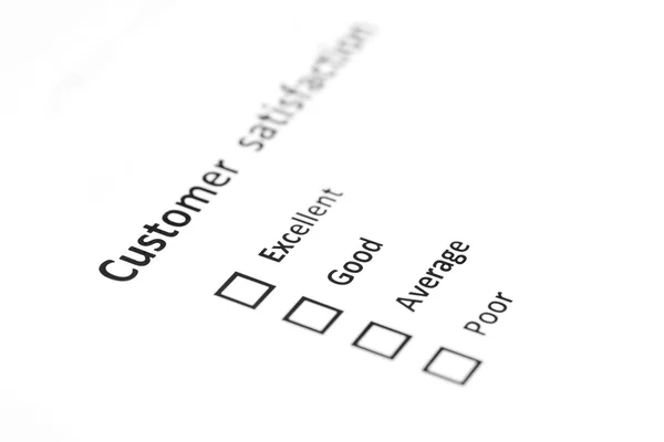 Customer satisfaction survey form