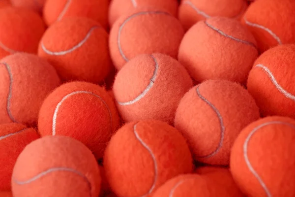 Pile of tennis ball as sport background