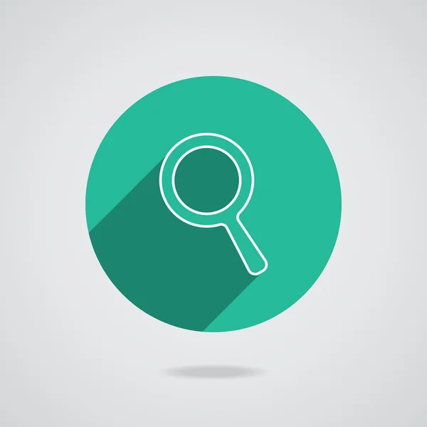 Search Icon. Magnifying Glass. vector illustration with soft shadow on a gray background