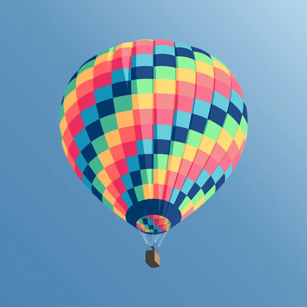 Rainbow hot air balloon