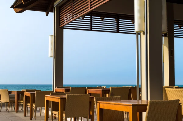 Restaurant with view of the ocean view in Cuba