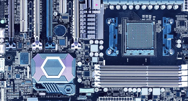 High tech background made of motherboard.
