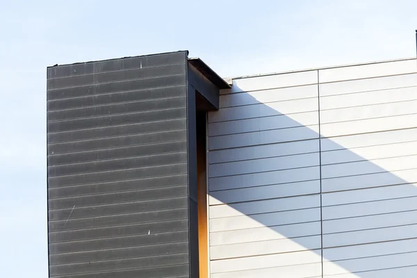 Aluminum facade on industrial building