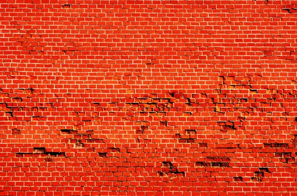 Old orange brick block background wall