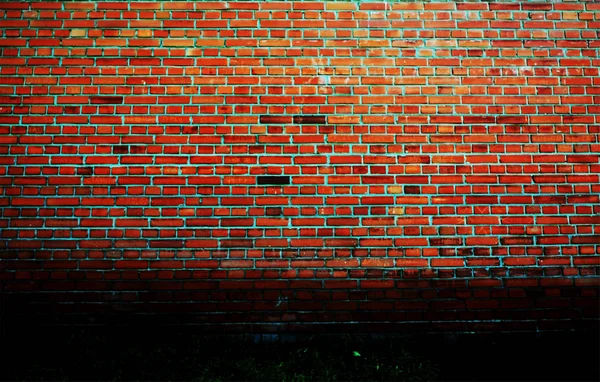 Orange brick block very old wall