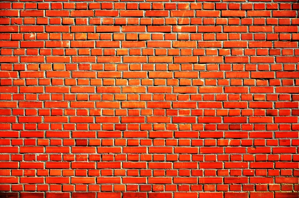 Orange old brick block wall