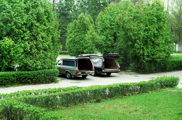Two funeral cars
