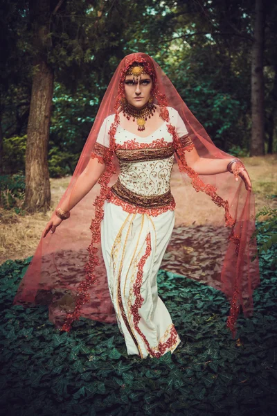 Beautiful young indian woman in traditional clothing