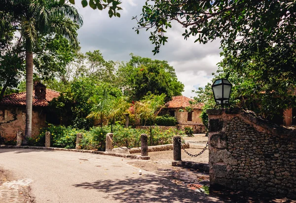 Ancient village Altos de Chavon - Colonial town reconstructed in Dominican Republic. Casa de Campo, La Romana, Dominican Republic. Ponderosa-style, tropical seaside resort