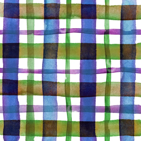 Watercolor checkered pattern