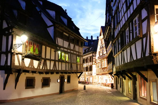 Medieval cityscape in hystorical part of Strasbourg, Alsace region, France