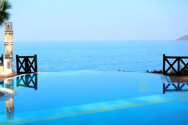 View from infinity swimming pool