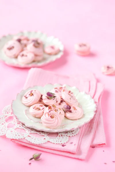 Rose Meringue Cookies