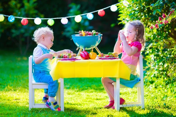 Garden grill party for kids
