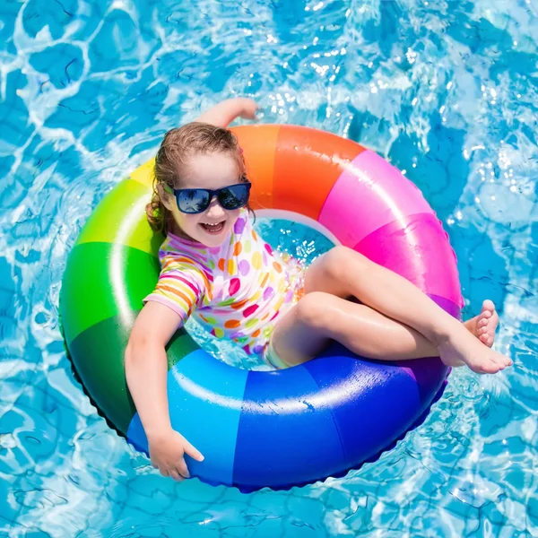 Child in swimming pool