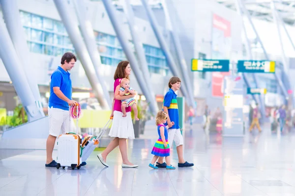 Family at the airport