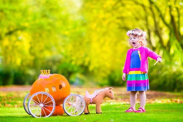 Little girl playing Cinderella