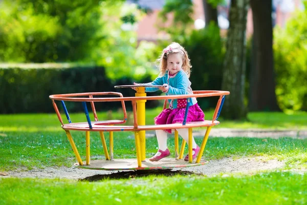 Little girl on a playground