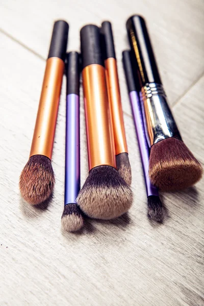 Collection of make-up brushes