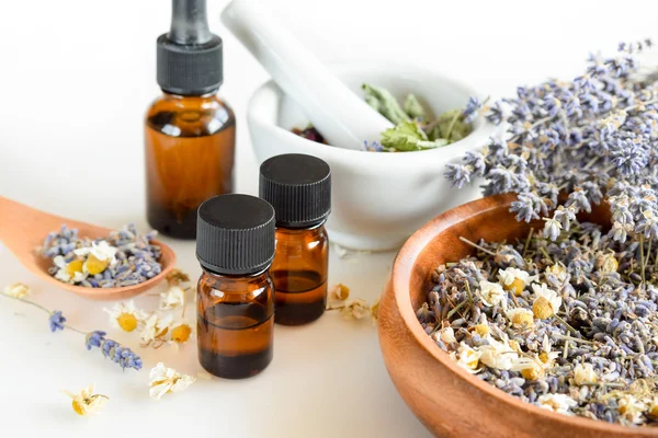 Alternative medicine with essential oils and herbs