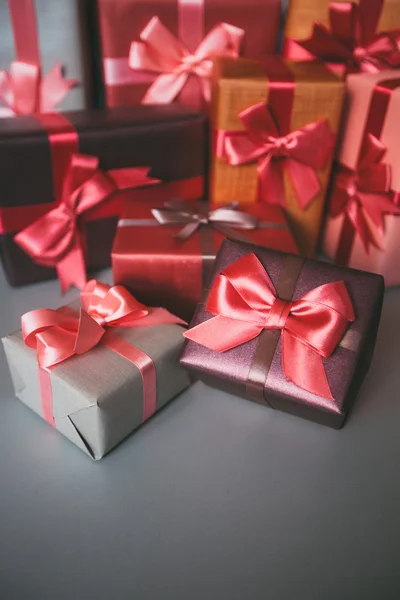 Design background boxes with gifts.
