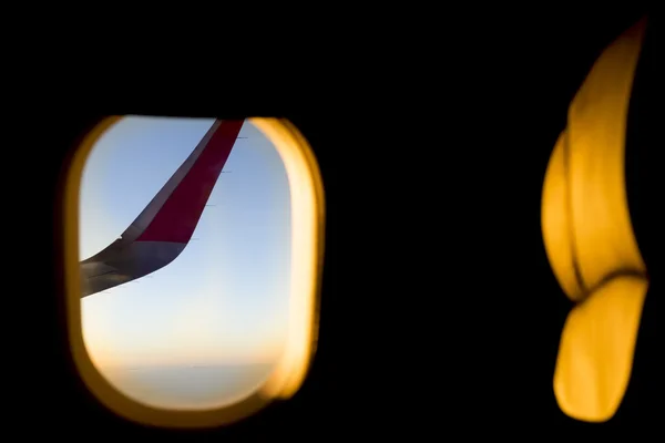 Sunset in a Flight