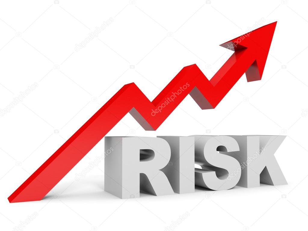 Graph up risk arrow. — Stock Photo © iCreative3D #69341635