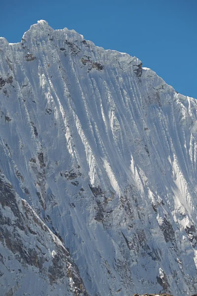 Picturesque view of snowy mountain peaks