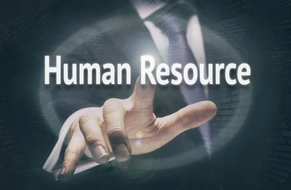 Human Resources concept button.