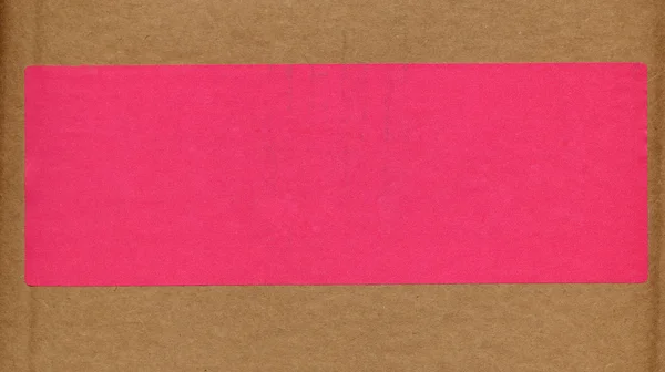 Pink tag label