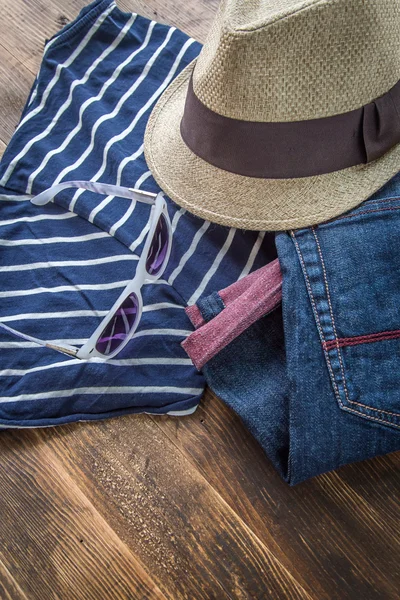 Set of various clothes and accessories for men