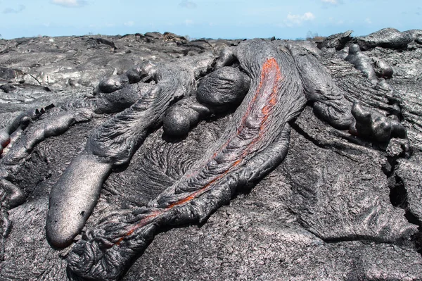 Close up lava flow