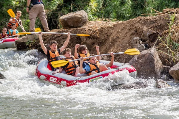 Jordan, down the river in kayaks