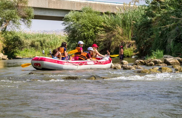 Rafting on the Jordan River in Israel