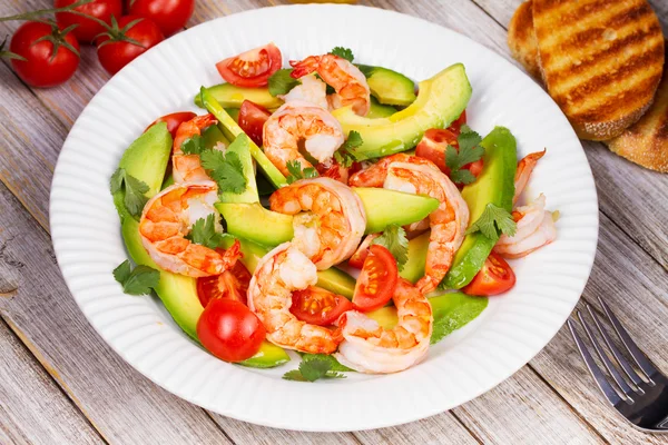 Shrimp and avocado salad