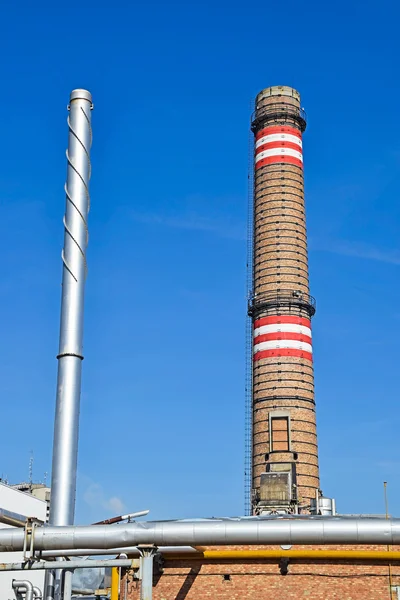 Smoke stacks of the power plant