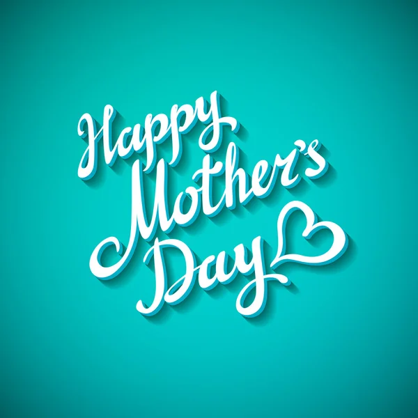Happy Mothers Day freehand lettering. Vector illustration. Pink and Blue watercolor stain, splatter. Black ink inscription. Light holiday banner or greeting card design.