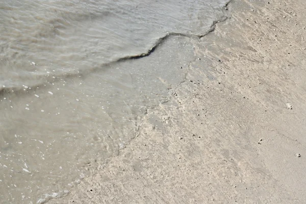 Water and Mud texture or wet brown soil in The river.