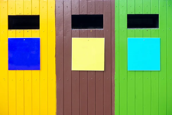 Colorful of recycle bin