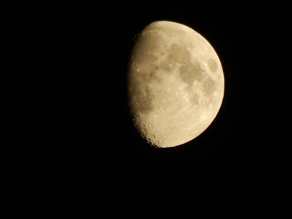 Close up of the moon in the night sky