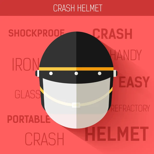 Helmet for self protect. Vector icon illustration background. Colorful template for you design, web and mobile applications concept